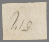 L 01670
<br/>
Label met opschrift
<br/>
<em>Escher von der Linth, Johannes Conrad (1767-1823)</em>